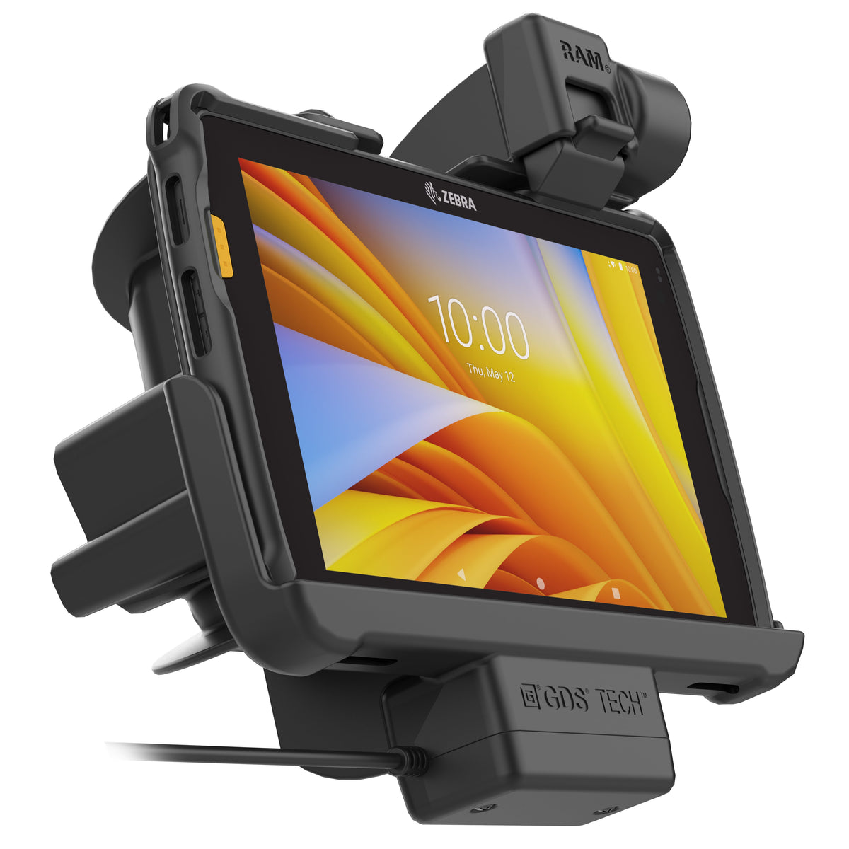 RAM Mounts locking Tough-Dock for Zebra ET40, ET45 and ET401 8-inch tablets with Rugged Frame – further product photo