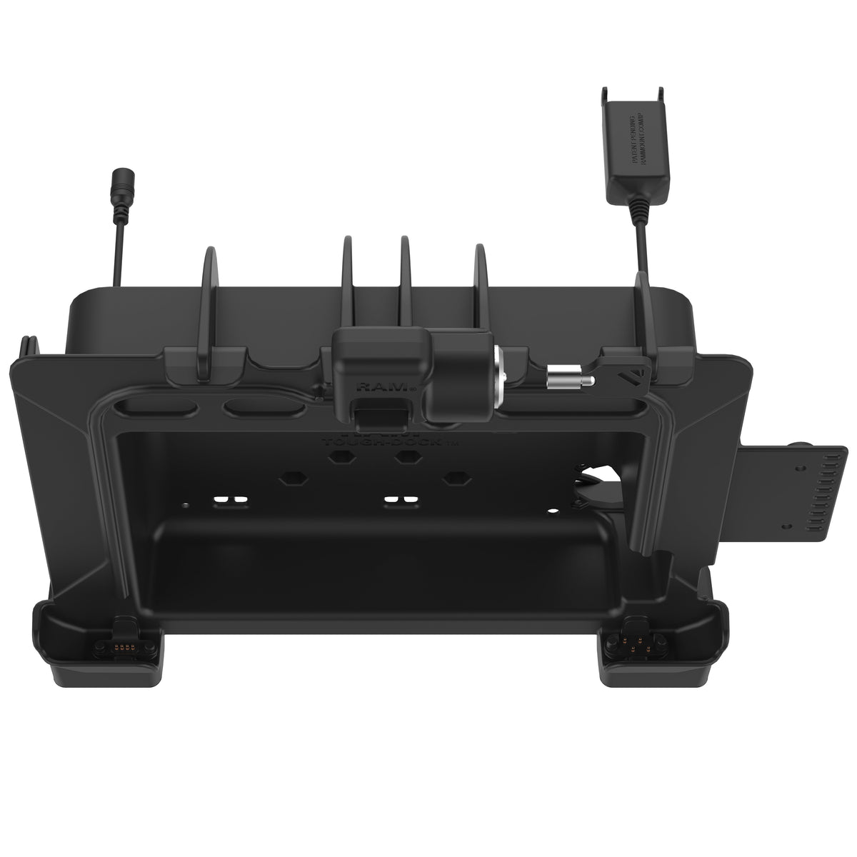RAM Mounts Key-Locking Power + Dual USB-A Dock for Zebra ET80 and ET85 – additional view