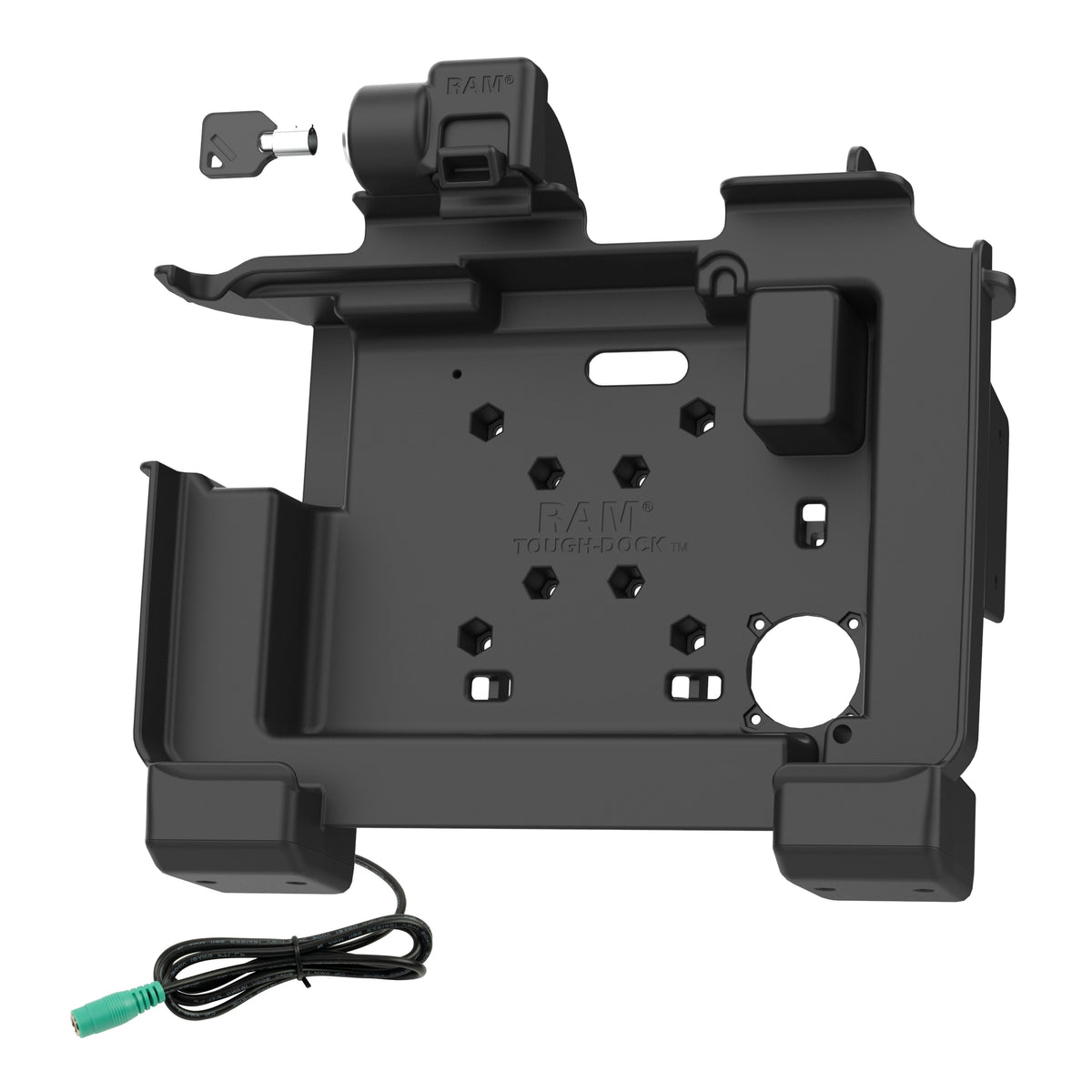 RAM Mounts Key-Locking Powered Dock with Heated Pins for Zebra ET60 and ET65 – alternative view