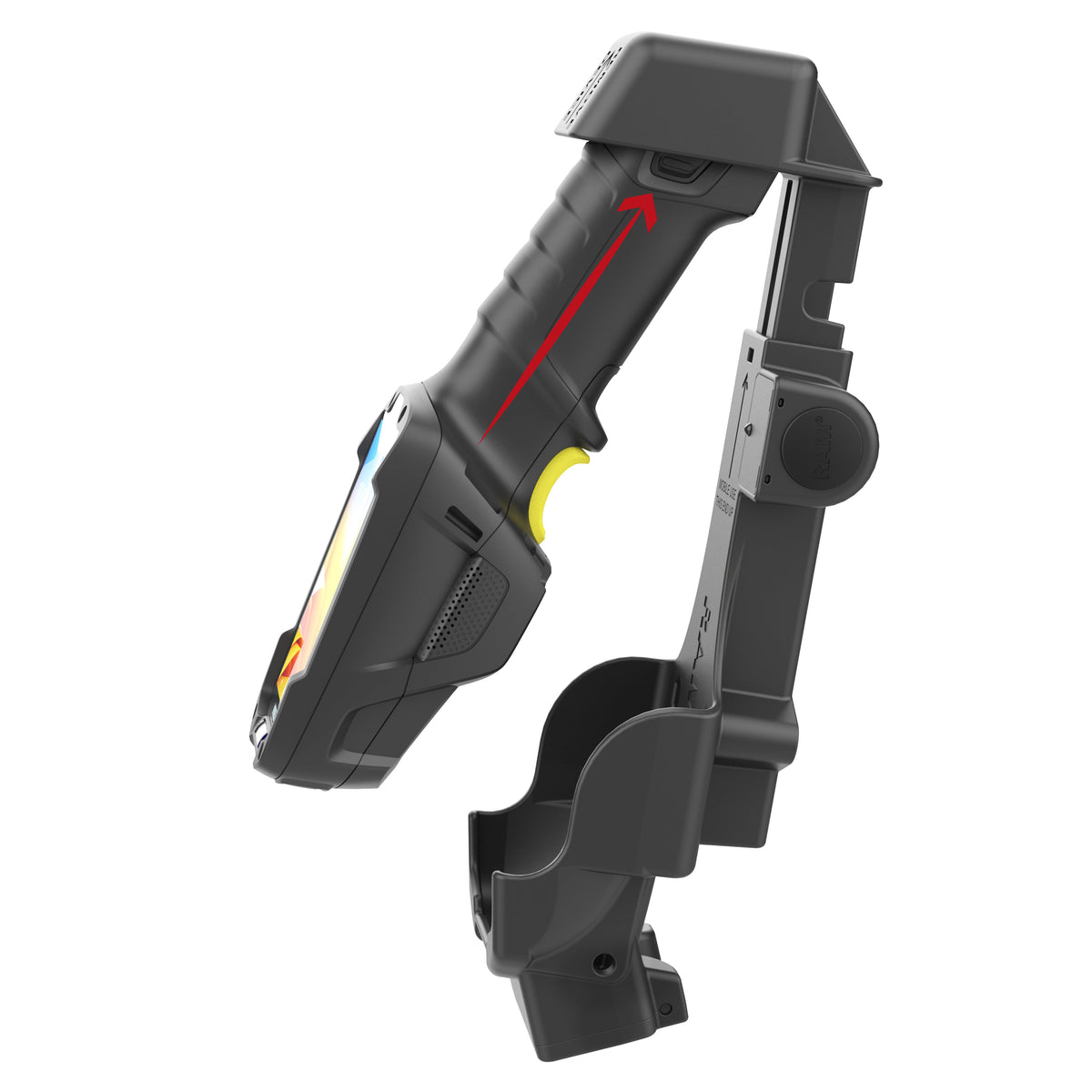 RAM Mounts Form-Fit powered dock with USB-A and heated pins for Zebra TC8300 – further product photo