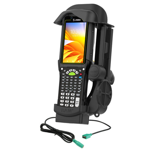 RAM Mounts powered dock with USB-A for Zebra MC9400 and MC9300 – product photo