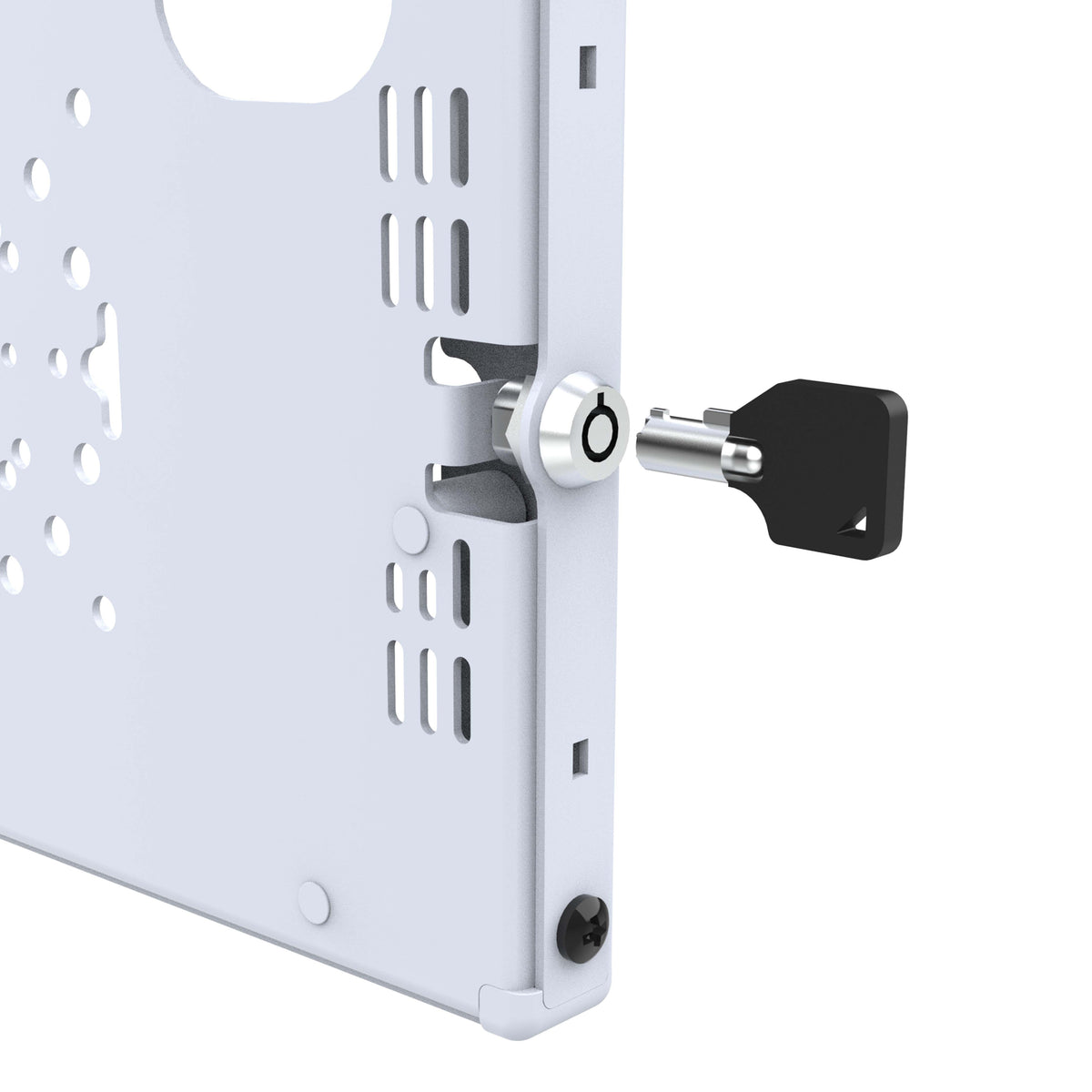 RAM Mounts key-locking Safe-Case, light grey steel enclosure for Apple iPad mini (A17 Pro) & mini 6 – additional product photo