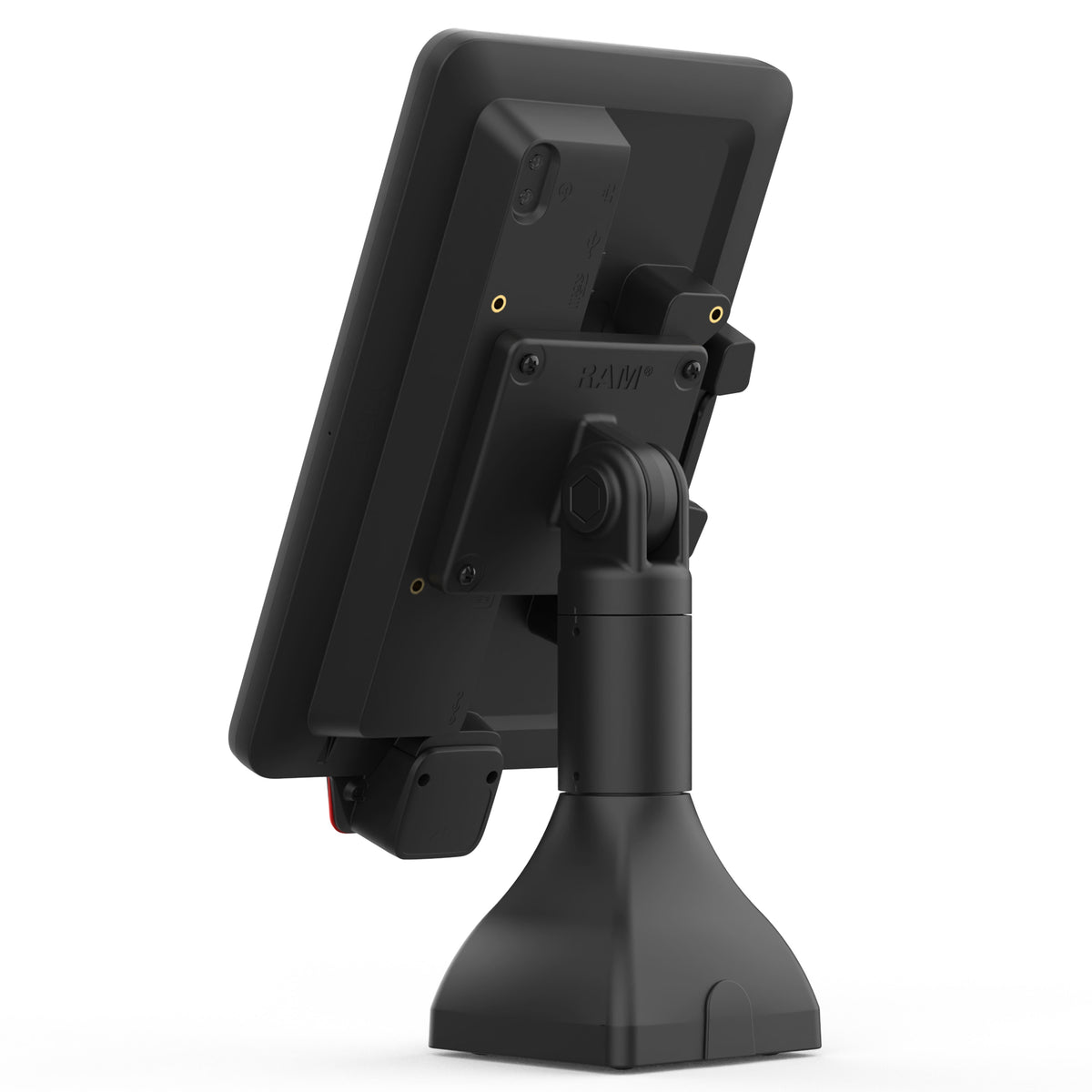 RAM Mounts 7-inch pedestal mount with 75 × 75 mm VESA pattern – detail photo