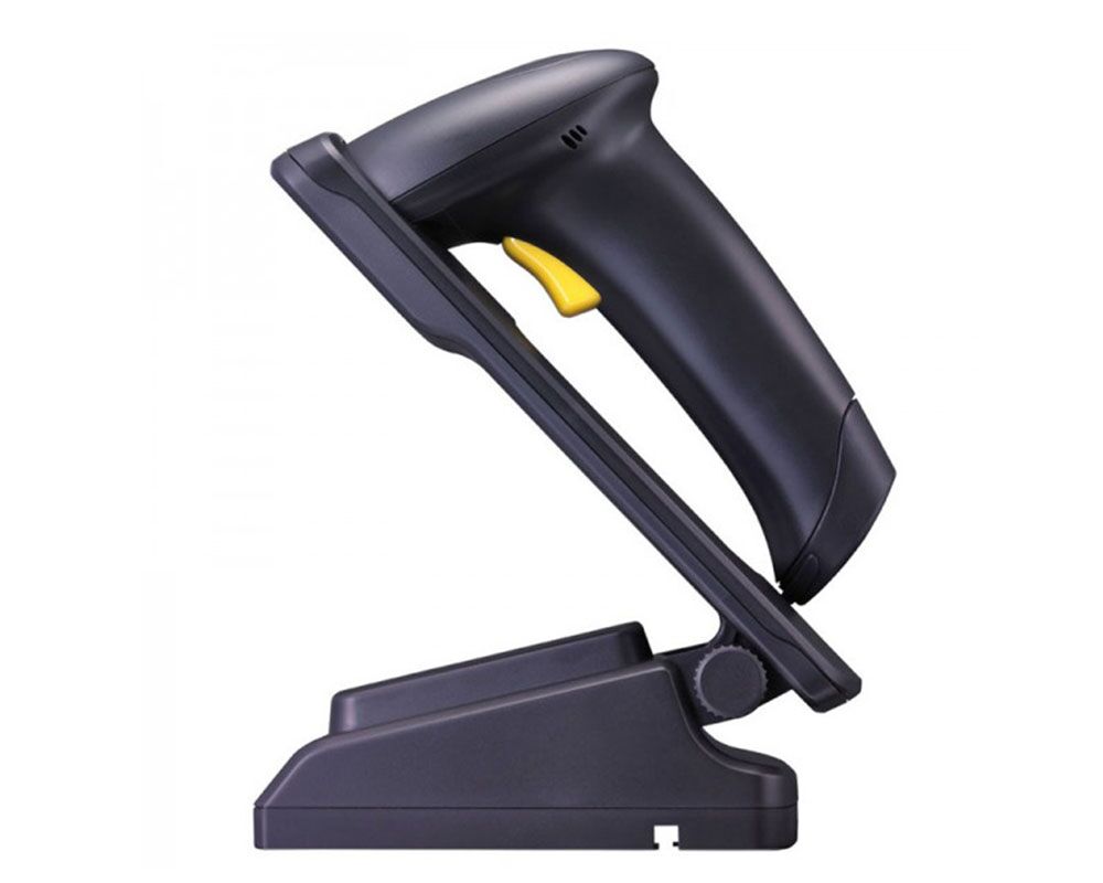 CipherLab 1564 Barcode Scanner with stand, black (A1564ARBKUE01)