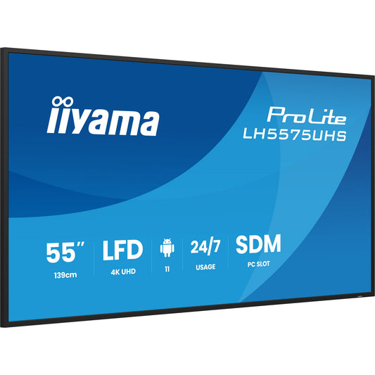 iiyama ProLite LH5575UHS-B2AG 55" 4K Digital Signage Display – official product photo 3 (LH5575UHS-B2AG)