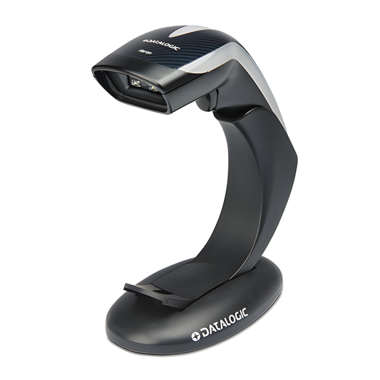 Datalogic Heron HD3430 Barcode Scanner with stand, black (HD3430-BKK1B)