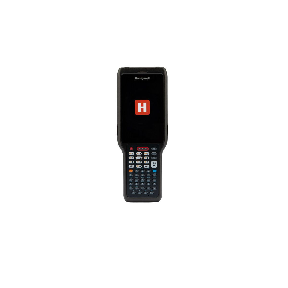 Honeywell CK62 rugged Android mobile computer, 47-key alphanumeric keypad, standard range 2D imager, Wi-Fi only (CK62-X00-57S1ACG) – front view, start screen