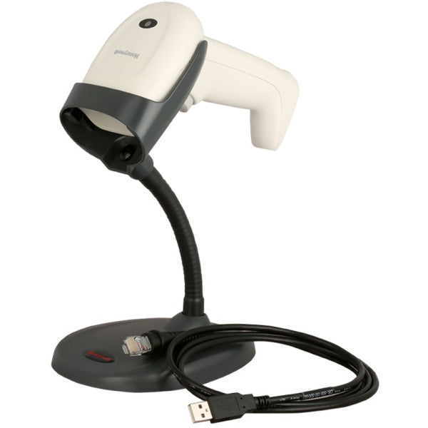 Honeywell Voyager 1350g Barcode Scanner with stand, white (1350G2D-1RS232-1-R)