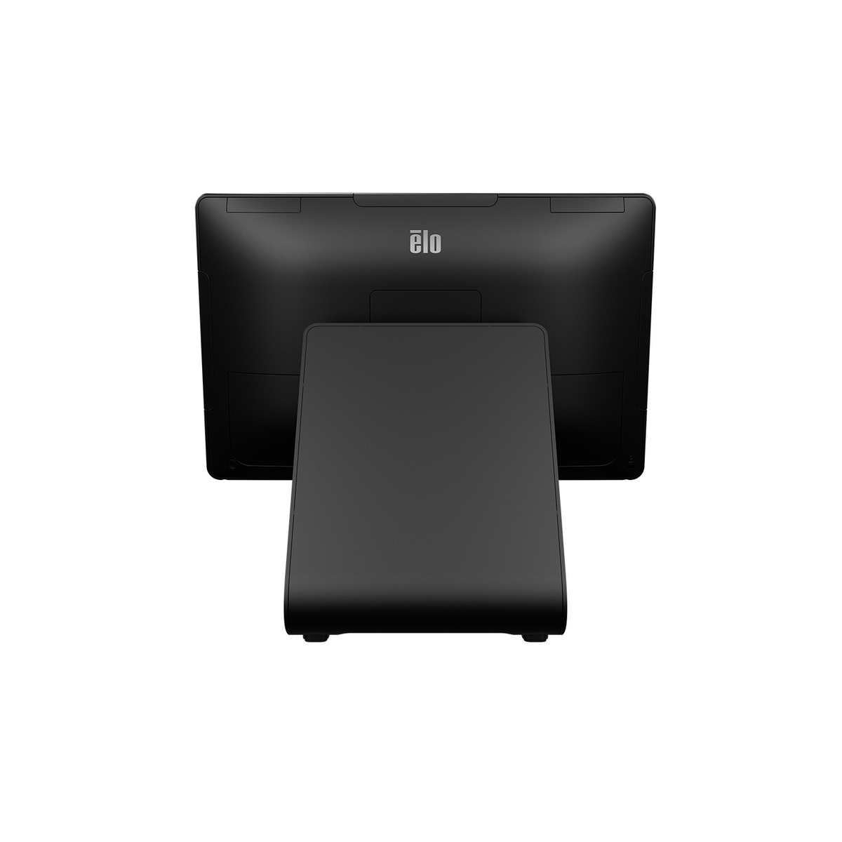 Elo I-Series 3 with Intel 15.6-inch touch computer E706223, rear view of POS stand with I/O ports