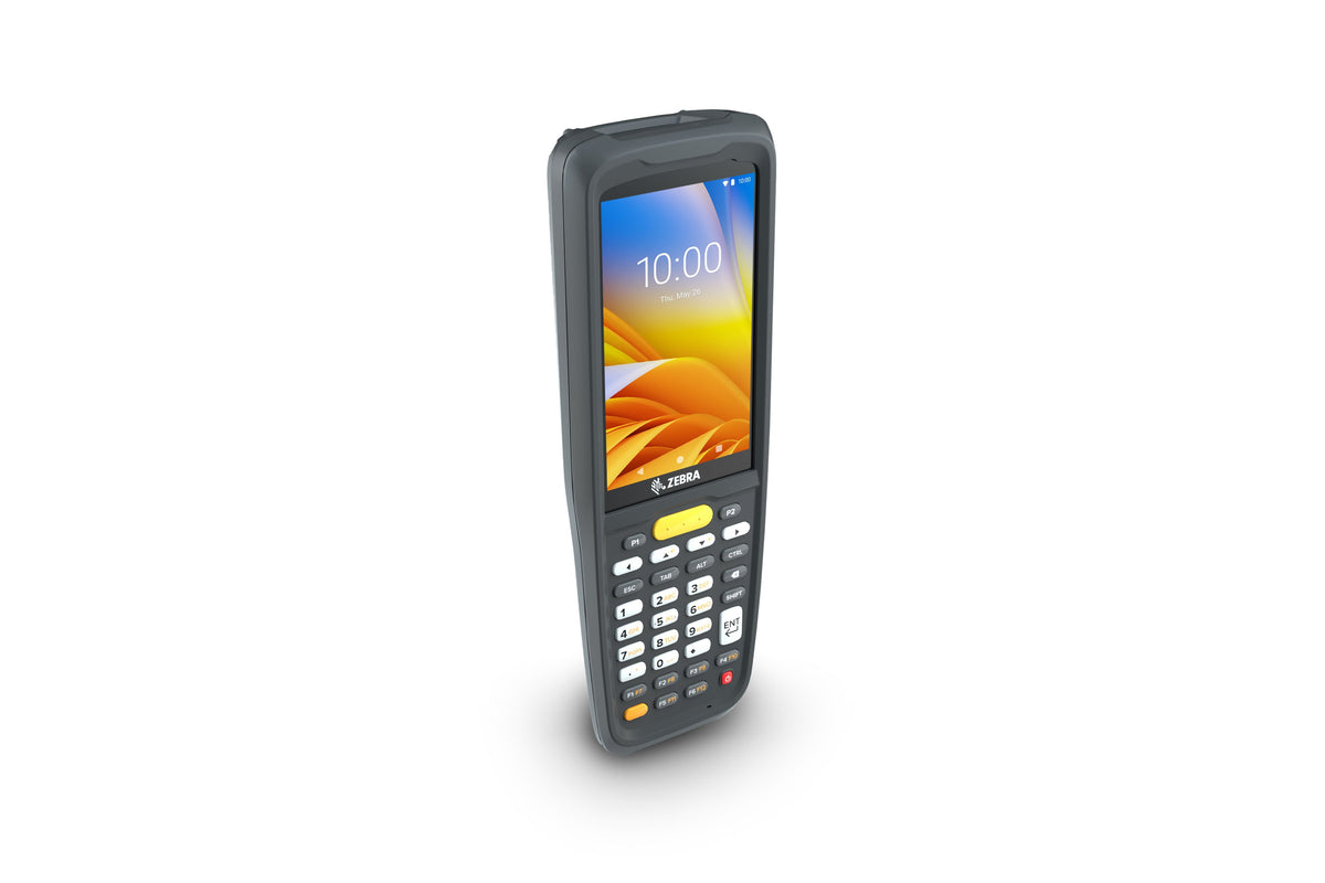 Zebra MC2200 rugged keypad mobile computer, 34-key function numeric keypad (MC220K-2B3S3RW) – angled front view