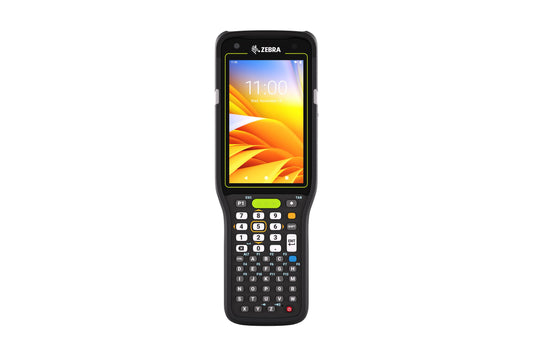 Zebra MC3400 rugged keypad mobile computer, pistol grip, 47-key alphanumeric keypad (MC3401-0G1J54SS-A6) – front view