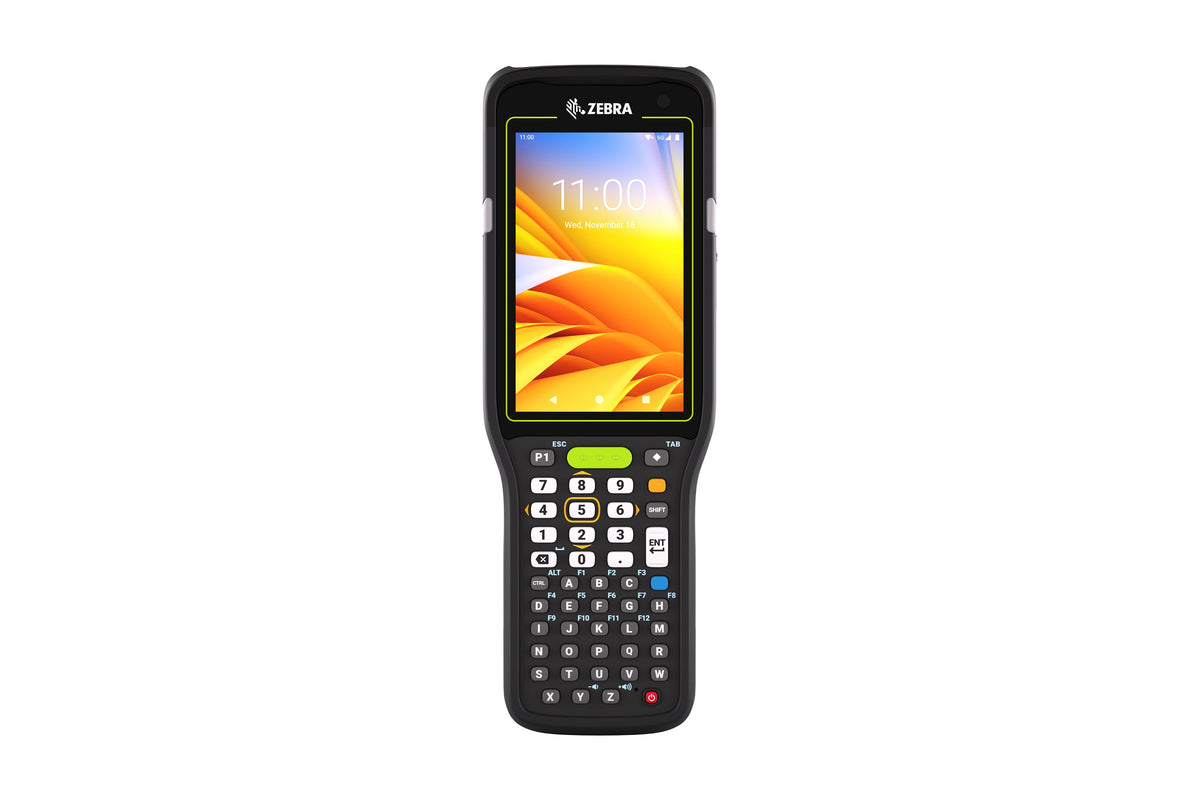 Zebra MC3450 rugged 5G keypad mobile computer, straight shooter, 47-key alphanumeric keypad (MC345B-3S1R64SS-A6) – front view