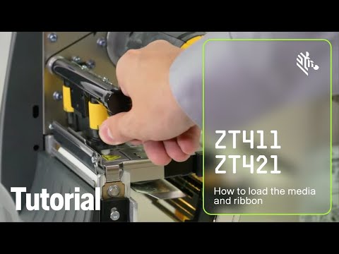 How to Load the Media and Ribbon in the ZT411 and ZT421 Printers | Zebra