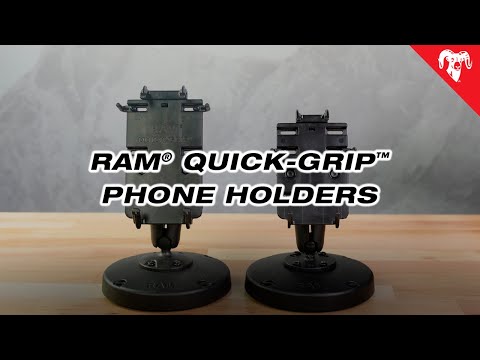 RAM Mounts Quick-Grip Spring-Loaded Phone Holder (RAM-HOL-PD3U) – official RAM Mounts video