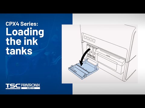 TSC CPX4 Series Color Label Printer: Loading the Ink Tanks