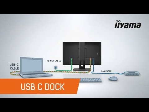 iiyama ProLite XUB2797UHSNP-B1 27" Monitor, IPS, 4K UHD, USB-C Dock 96 W, KVM (XUB2797UHSNP-B1) – official video