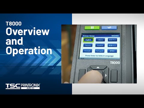 Printronix Auto ID T8000 Printer Overview and Operation