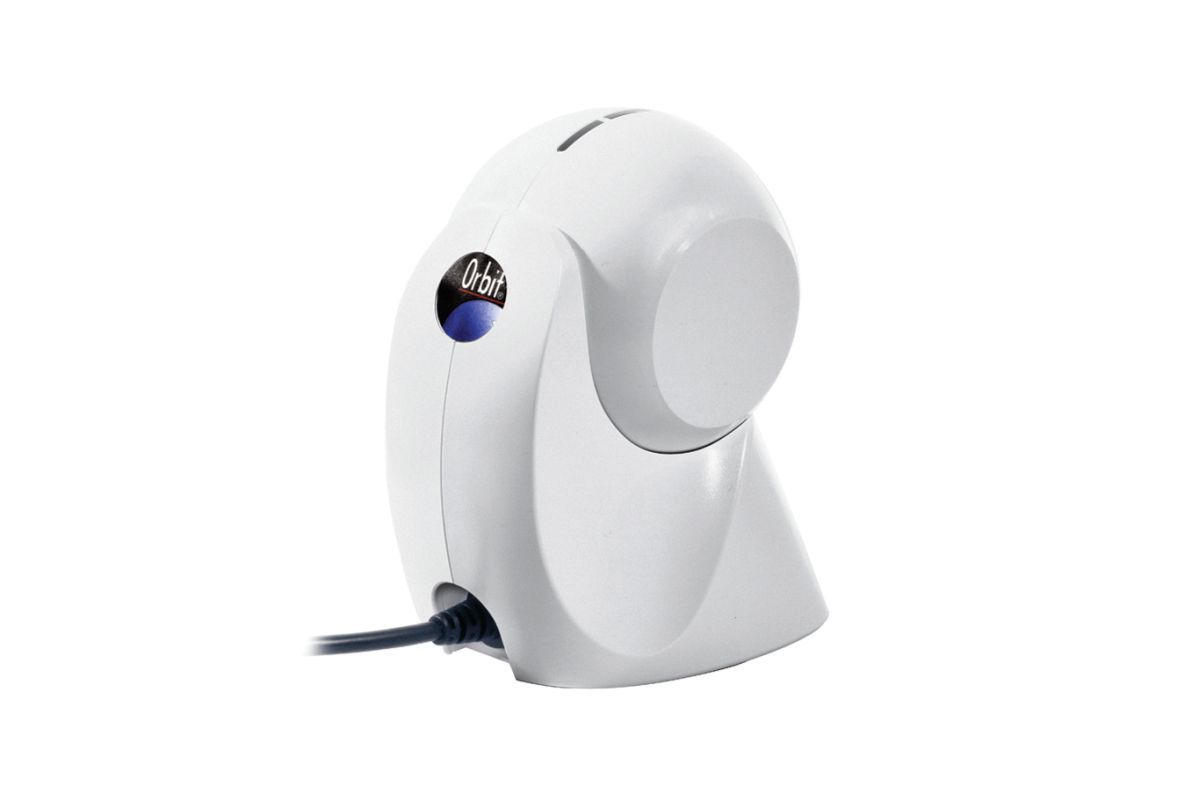 Honeywell Orbit 7190g hybrid presentation scanner, white (7190G-0) – rear 3/4 view