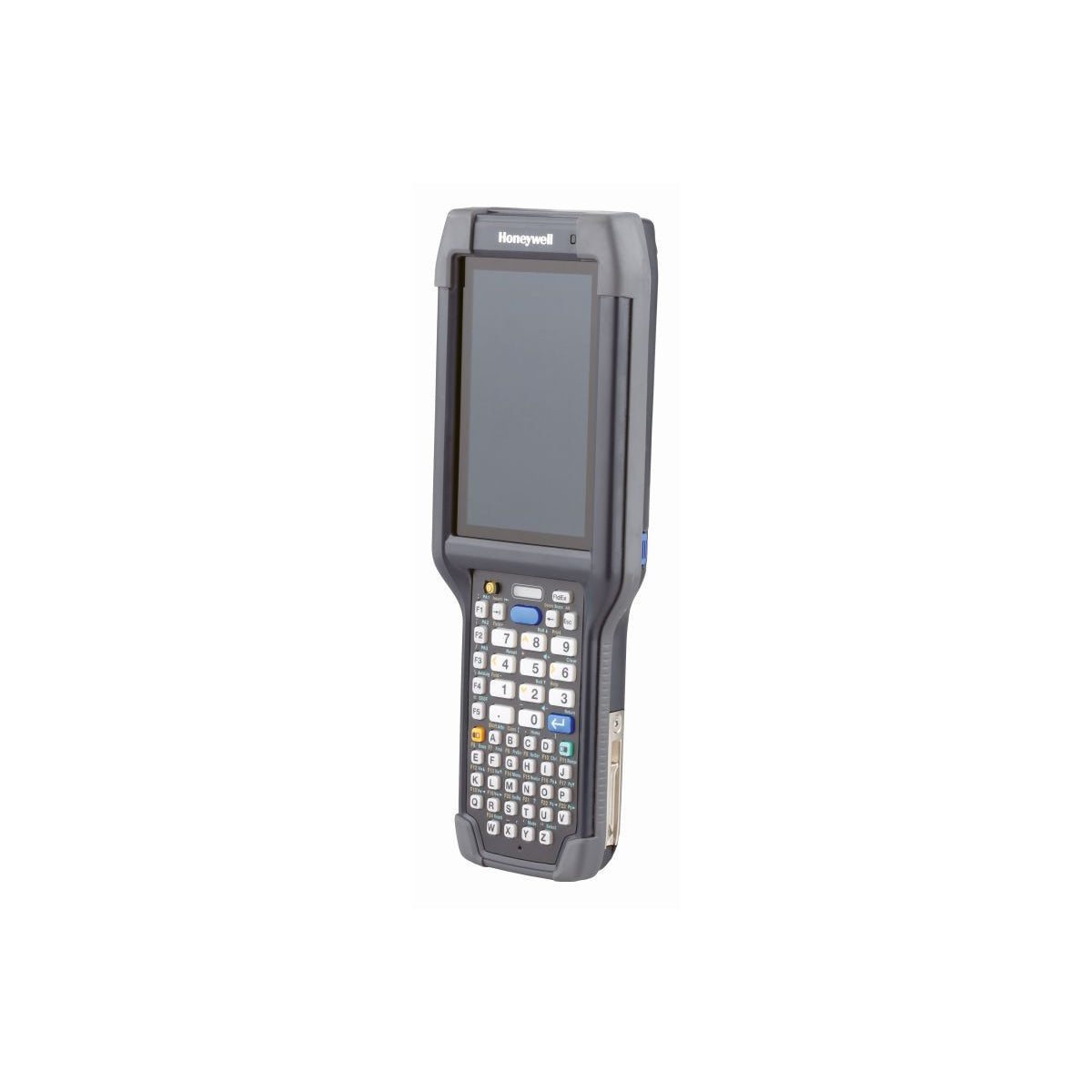 Honeywell CK65 rugged Android mobile computer, 51-key alphanumeric keypad, EX20 2D imager, Wi-Fi only, cold storage version (-30 °C) (CK65-L0N-BMN212E) – angled view