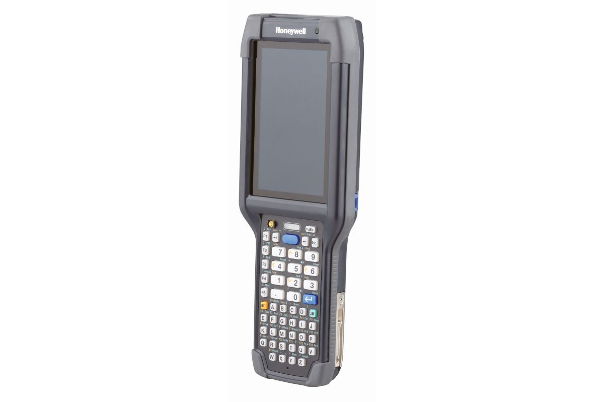 Honeywell CK65 rugged Android mobile computer, 51-key alphanumeric keypad, EX20 2D imager, Wi-Fi only (CK65-L0N-BMC210E) – angled view