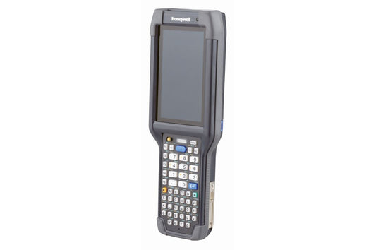 Honeywell CK65 rugged Android mobile computer, 51-key alphanumeric keypad, EX20 2D imager, Wi-Fi only, cold storage version (-30 °C) (CK65-L0N-BMN212E) – angled view