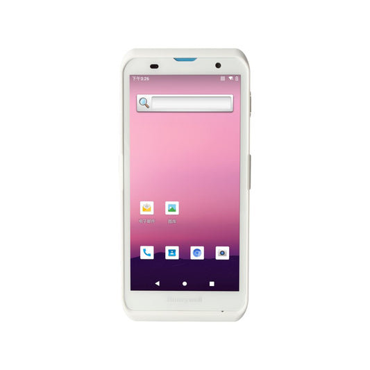 Honeywell ScanPal EDA52-HC healthcare mobile computer, white disinfectant-ready housing, N3601 2D imager (EDA52-1HA764N21RK) – front view