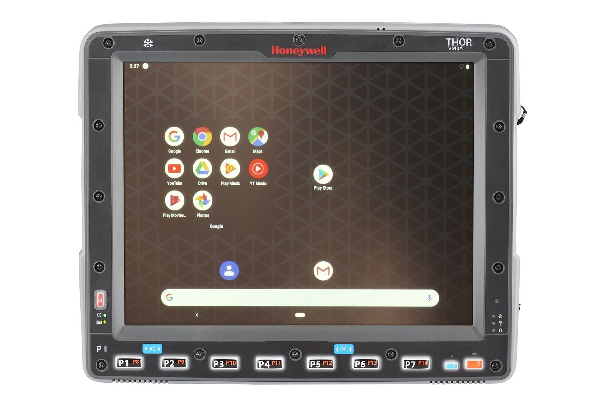 Honeywell Thor VM3A 12.1" Android vehicle-mount computer, outdoor, resistive touch (VM3A-L0N-1A3A20E) – front view