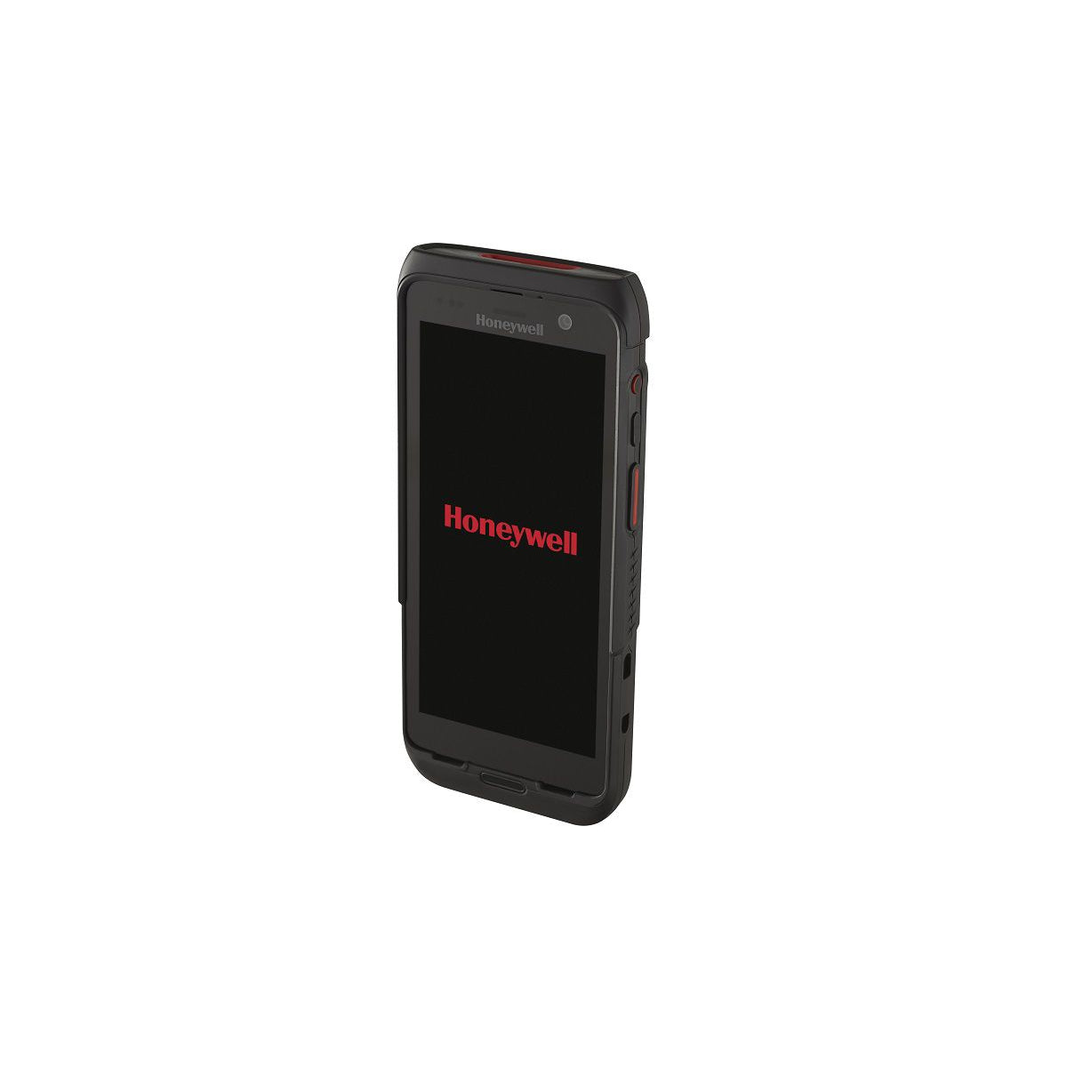 Honeywell CT47 5.5-inch all-touch Android mobile computer, black, FlexRange 2D imager, 5G + Wi-Fi, 6 GB / 128 GB (CT47-X1N-38D1E0G) – angled view