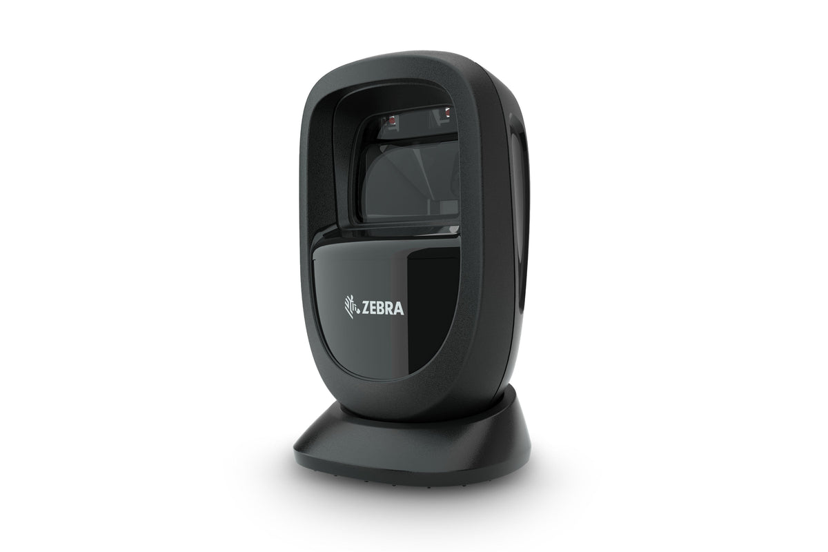 Zebra DS9308 presentation scanner in Midnight Black (DS9308-SR4U2100AZE) – front-left view