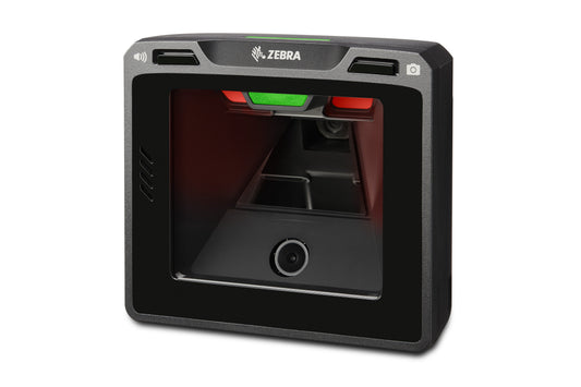 Zebra SP7208-V vertical presentation scanner with Checkpoint EAS (SP7208-SV00004ZCWW) – right 3/4 view