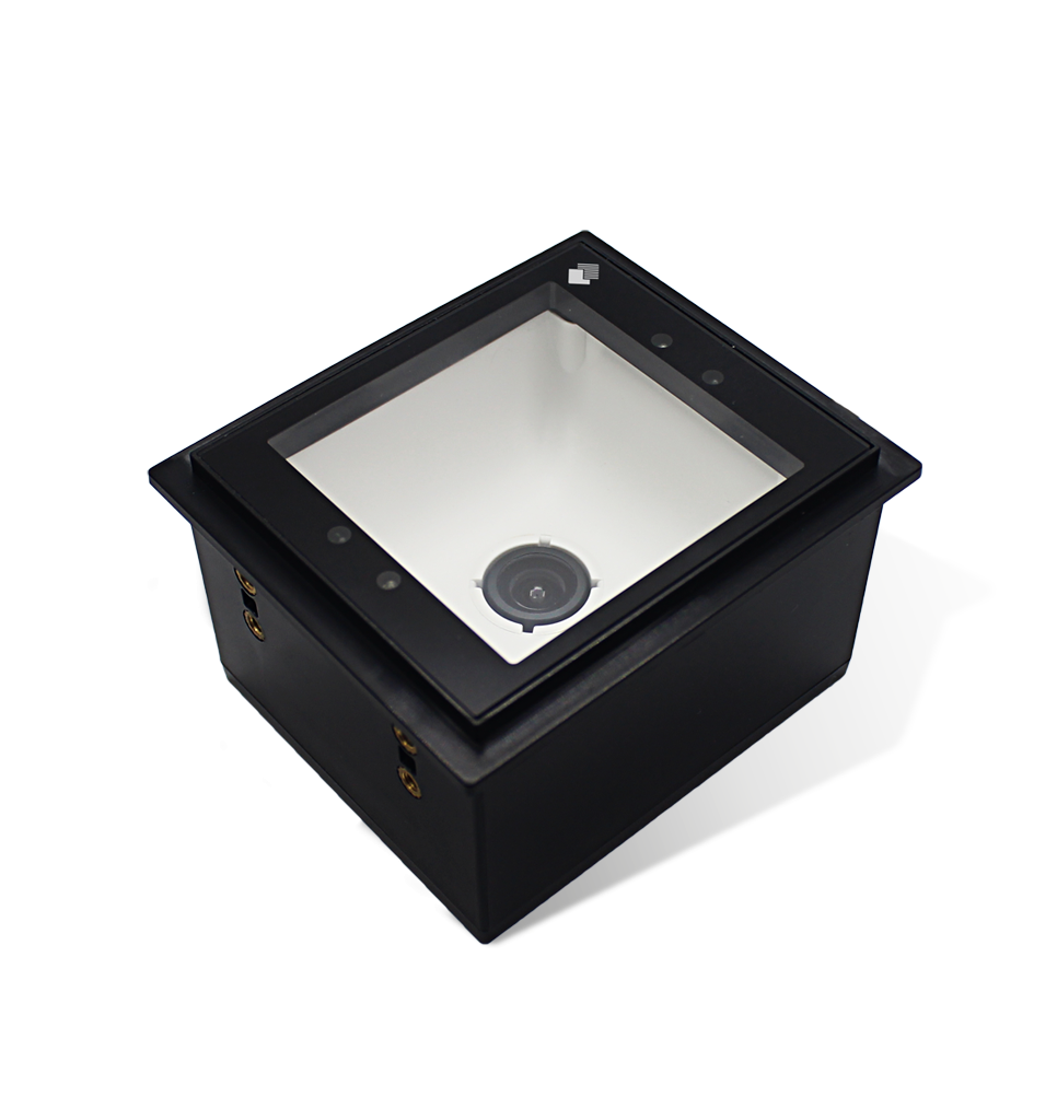 Newland FM3080 Hind fixed-mount 2D scanner, USB kit (NLS-FM3080V2-20) – 3/4 view of the scan window
