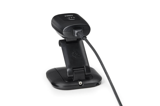 Zebra DS55 fixed-mount scanner with 3-in-1 mount (DS5502-SR4US70MMZW) – on the 3-in-1 mount, rear view