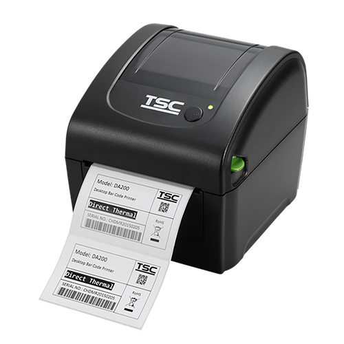 TSC DA320 4-inch direct thermal desktop label printer, 300 dpi, USB + RS-232 + Ethernet + Wi-Fi, black (99-158A020-1702) – detail view