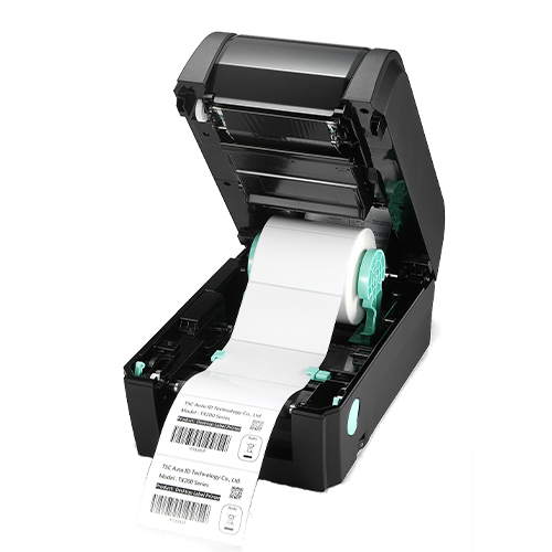 TSC TX310 4-inch desktop thermal transfer label printer, 300 dpi, colour LCD, black (TX310-A001-1202) – detail view