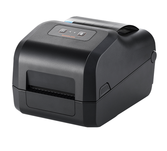 BIXOLON XD5-43IIt 4-inch thermal transfer desktop label printer, black (XD5-43IItK/BEG) – front view