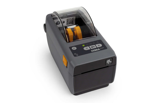 Zebra ZD611d 2-inch direct thermal desktop label printer, dark grey, 203 dpi, peeler, USB + Ethernet (ZD6A022-D1EE00EZ) – right view