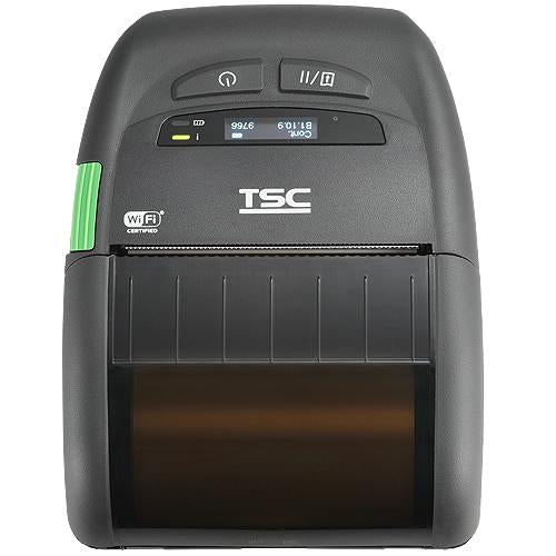 TSC Alpha-30R Premium 3-inch mobile receipt printer, Bluetooth, black (A30RP-A001-0002) – front view