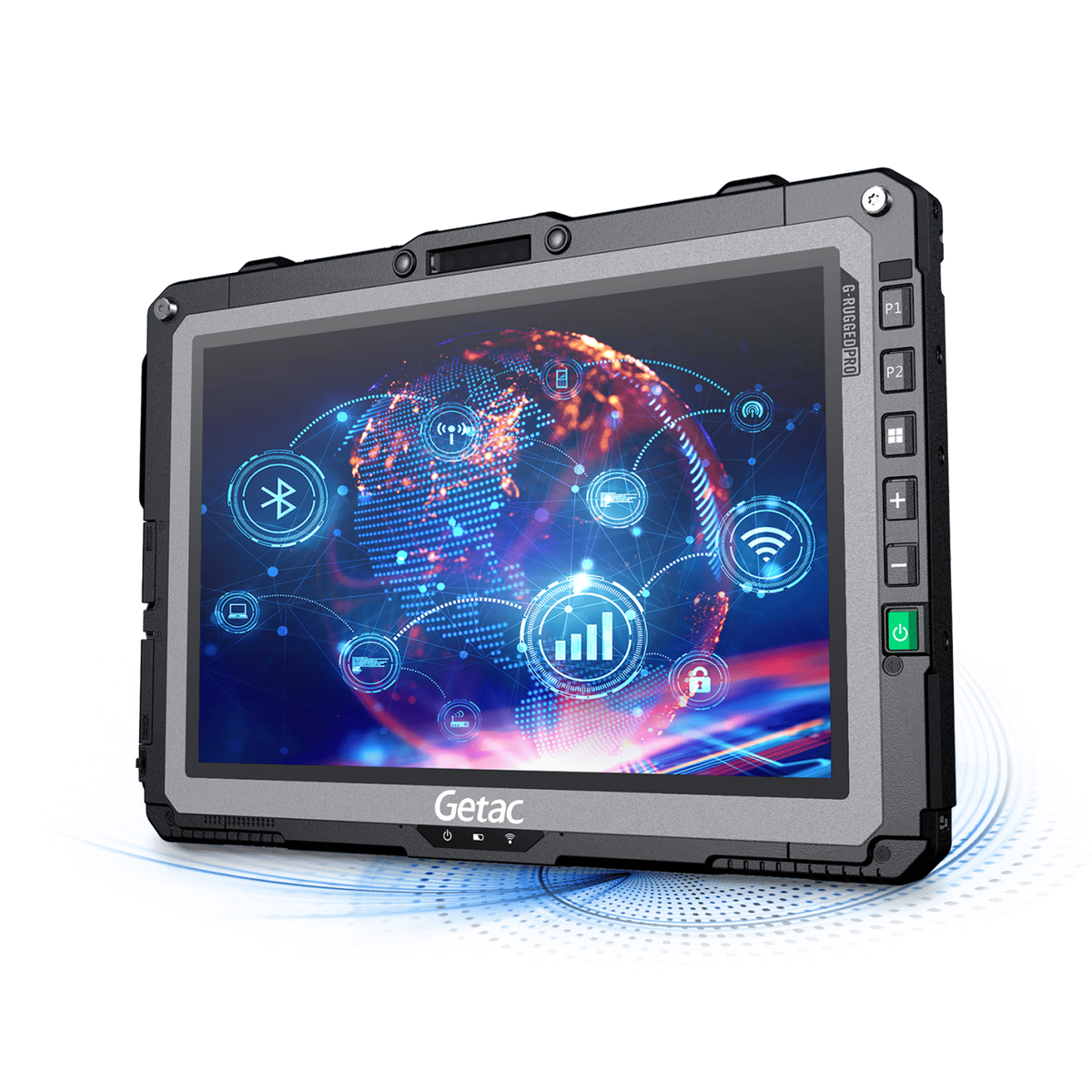 Getac UX10 G5 rugged 10.1-inch tablet, HF RFID reader (UW1764VIXDSX) – front view
