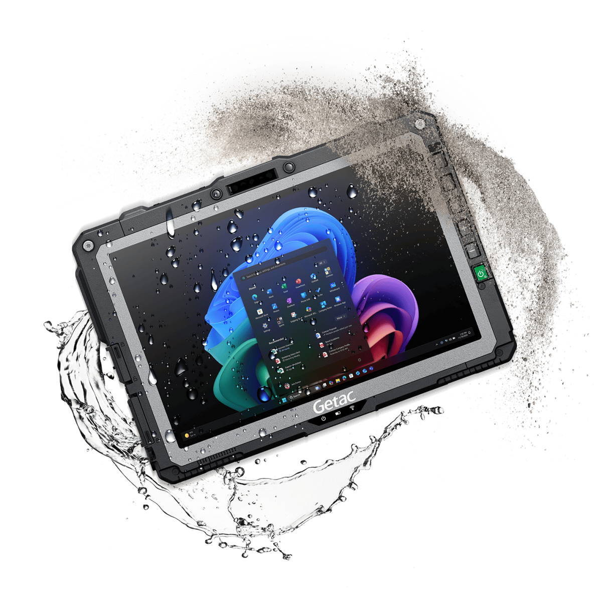 Getac UX10 G5 rugged 10.1-inch tablet, HF RFID reader (UW1764VIXDSX) – water and dust resistant design