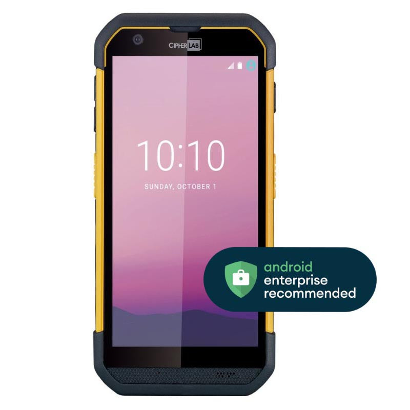 CipherLab RS36 Android touch mobile computer, Wi-Fi + 4G LTE, 2D imager (SE4770) (AS36E4RF4NSG1) – front view