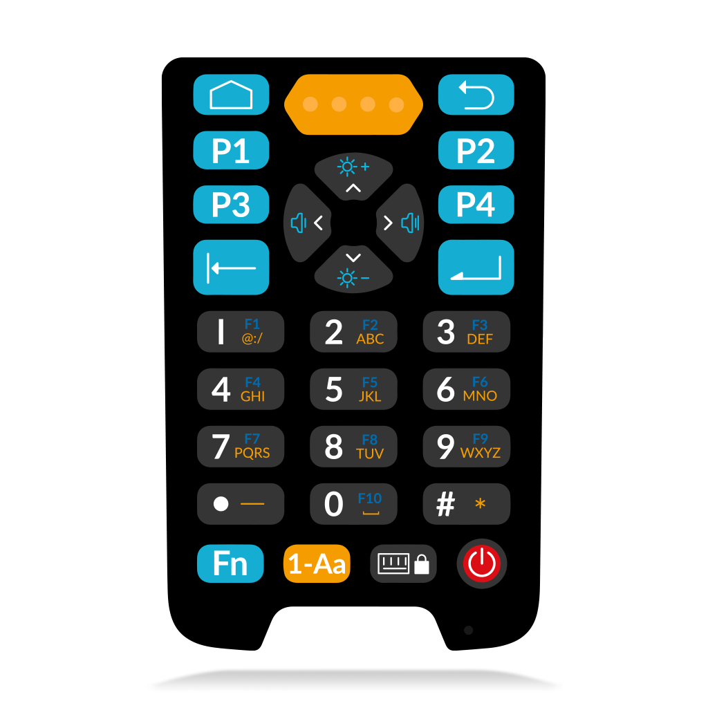 Newland N7 Cachalot Pro II Android mobile computer, 29-key keypad, 2D imager (N7-Pro-W4-S2-A13) – 29-key keypad layout