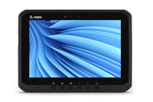 Zebra ET60 rugged tablet, Windows 11 IoT Enterprise LTSC, Wi-Fi only (ET60WW-0S5BLS00A0-00) – front view