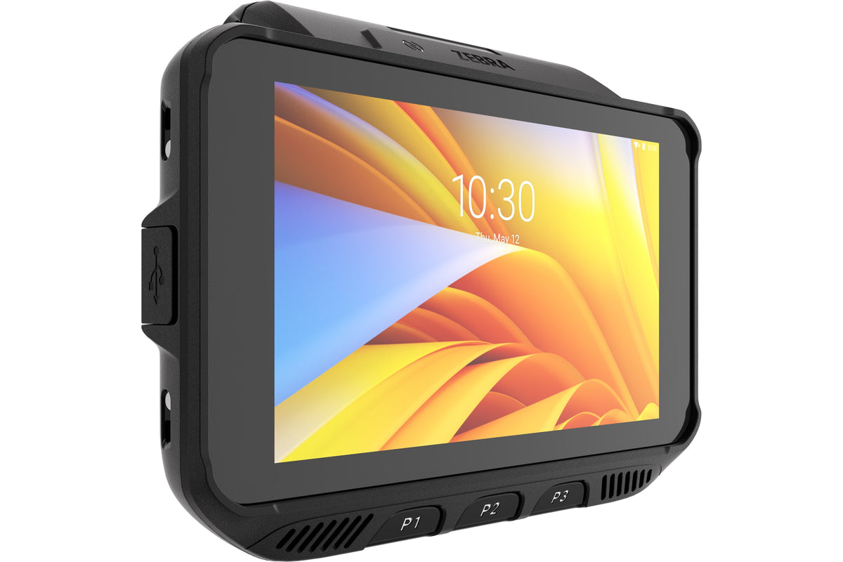 Zebra WT5400 wearable wrist computer, touch-only display (no keypad) (WT0-WT54B-T6DAE1A6) – angled view