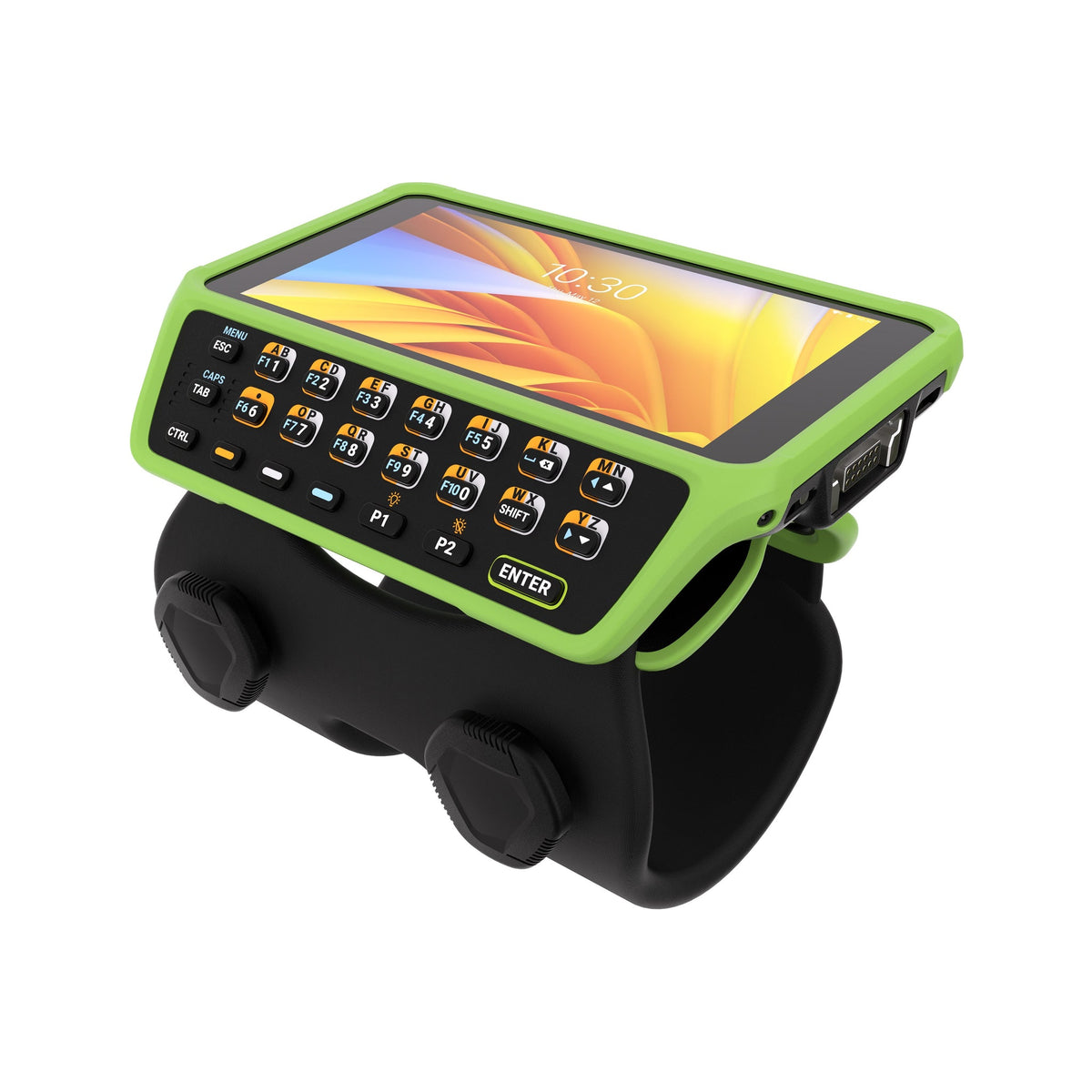 Zebra WT6400 wearable wrist computer, 23-key function alphanumeric keypad (WT0-WT64B-K6DCE2A6) – on wrist strap