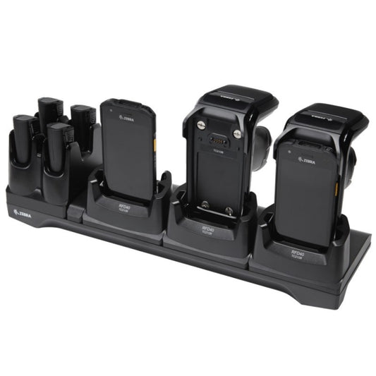 Zebra charging/communication station, 3 slots, ethernet (CRD3S4T-RFD40-TC2X-COM-1R)