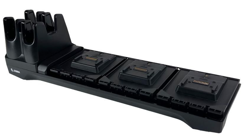 Zebra charging/communication station, 3 slots, ethernet (CRD3S4T-RFD49-BASE-COM-1R)