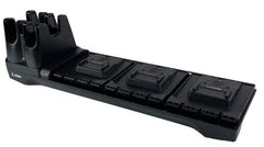 Zebra charging/communication station, 3 paikkaa, ethernet (CRD3S4T-RFD49-BASE-COM-1R)